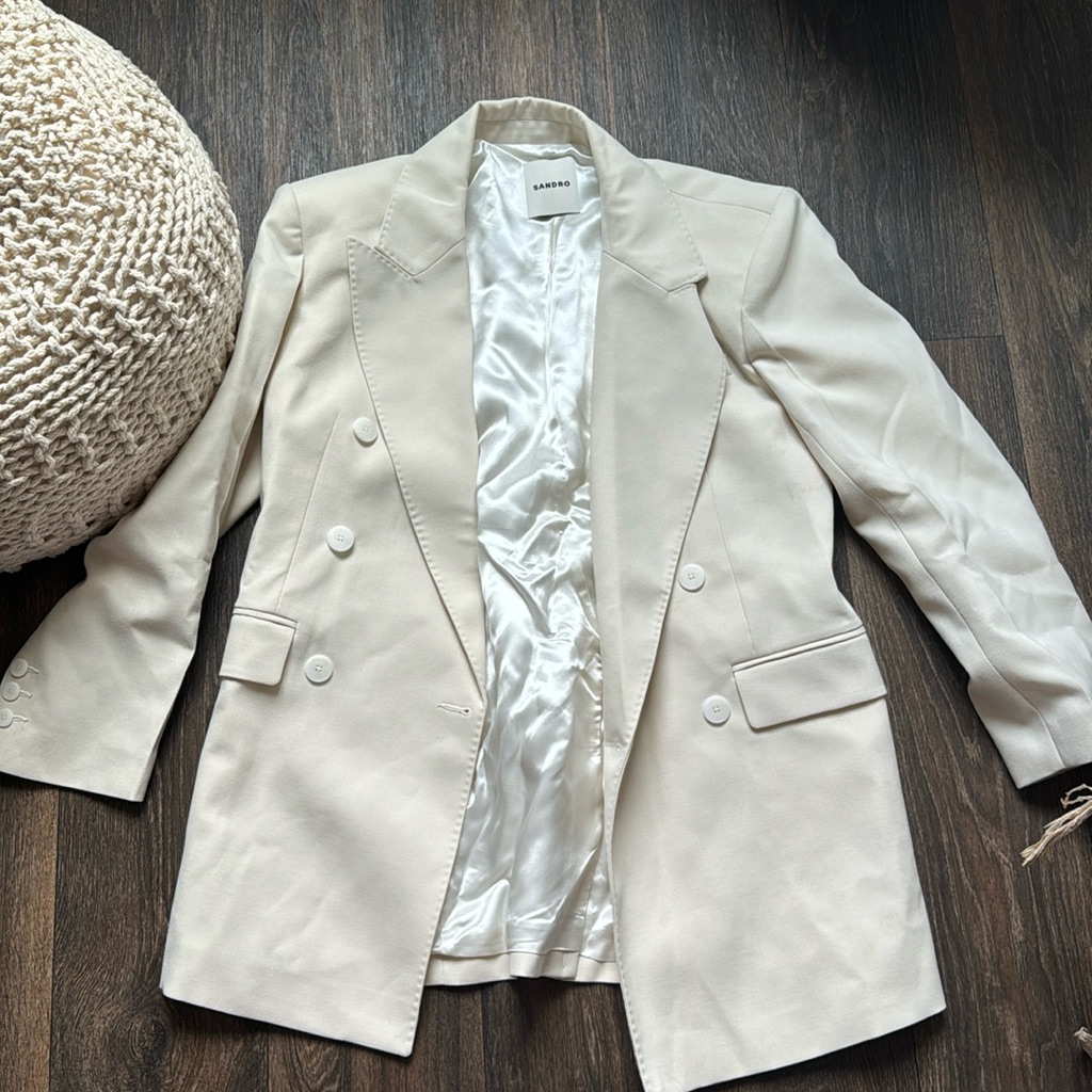 Sandro Cream Blazer